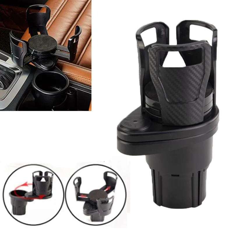 Drinkhouder Auto Water Cup 2-in-1 360-graden roteerbare drankfles Zonnebril mobiele telefoon opbergdoos Auto accessoiresdrink