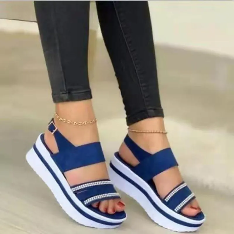 Sportkilar Flats kvinnor Rom Sandaler Platform Shoes Summer 2024 Tofflor Casual Slides Walking Female Zapatossandals 5 376 5