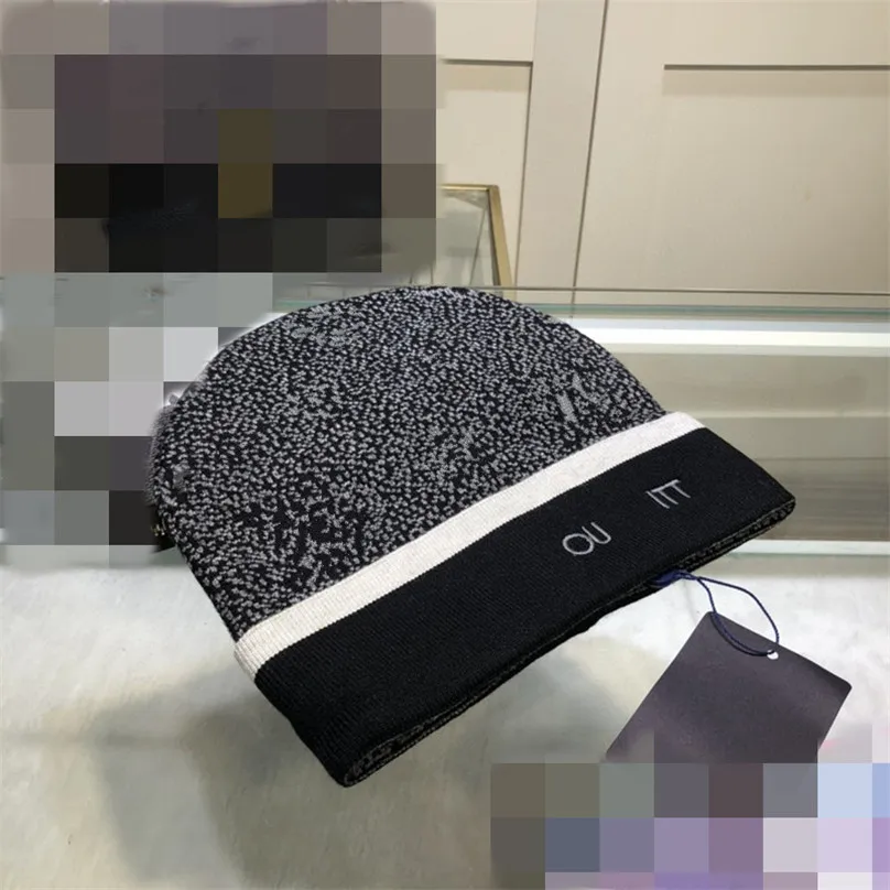 Bonés de caveira de design moda gorro de malha pontilhado de boa textura chapéu legal para homem mulher alta qualidade 888