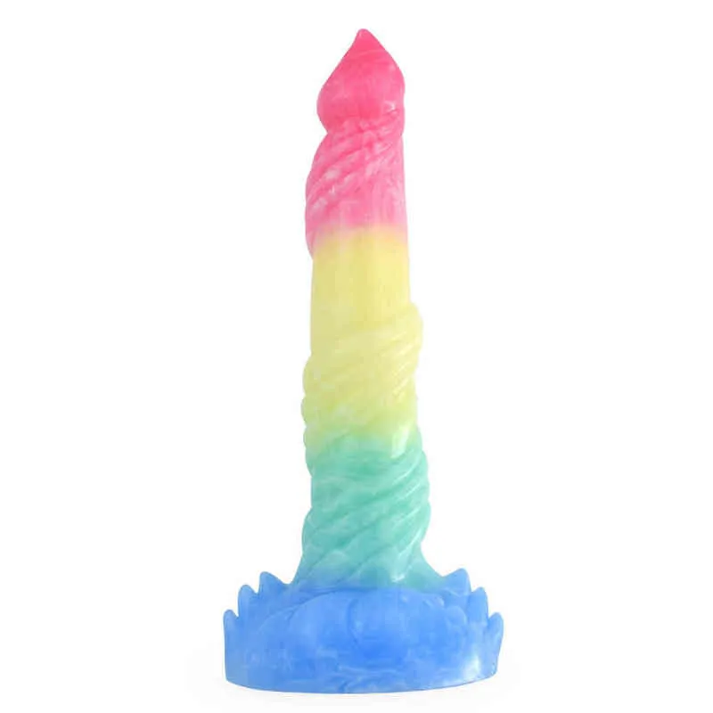NXY dildos ny flytande silikagelformad penis för män och kvinnor sug falskt mjuk anal plug masturbation enhet sex produkter 0316