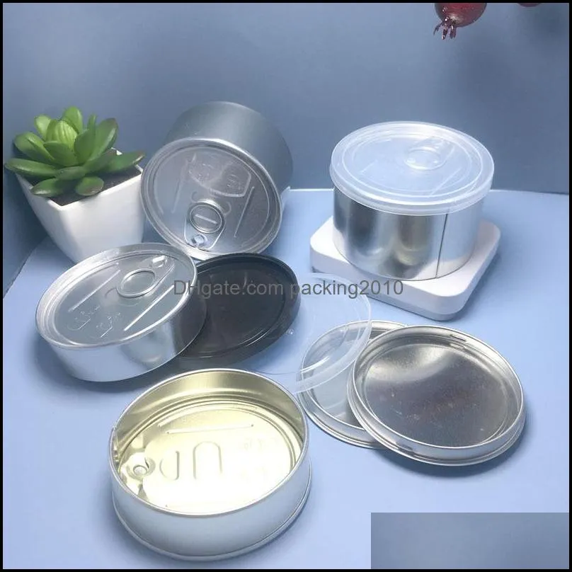 70x23mm self seal press tin can no need machine Pressitin Loop  Top semll proof with ring pull cover for dry herb custom sticker