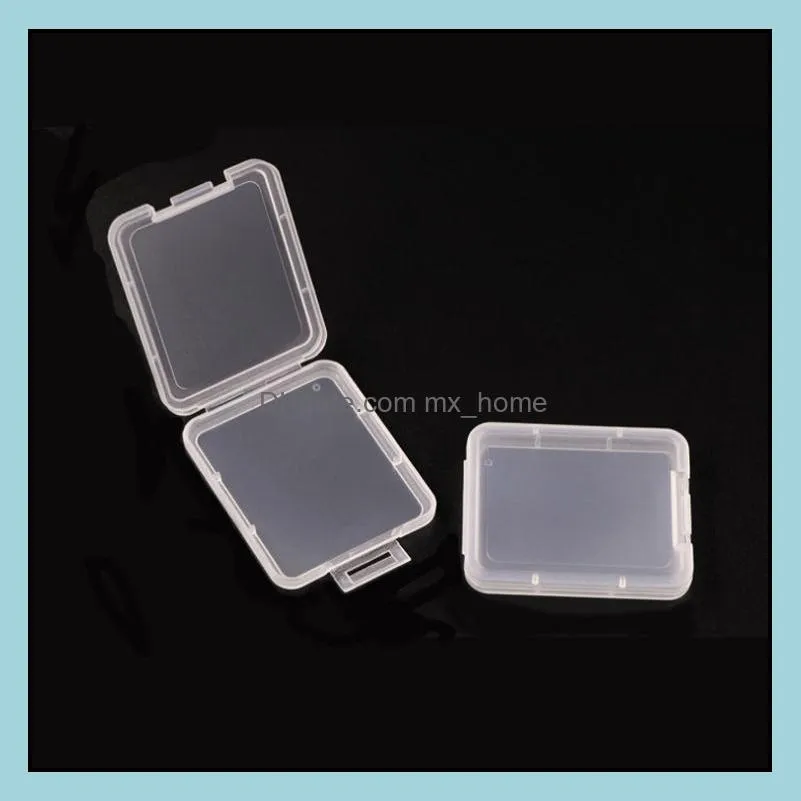 2019 protection box card container memory card box cf card storage box tool plastic transparent storage easy to carry sn1886