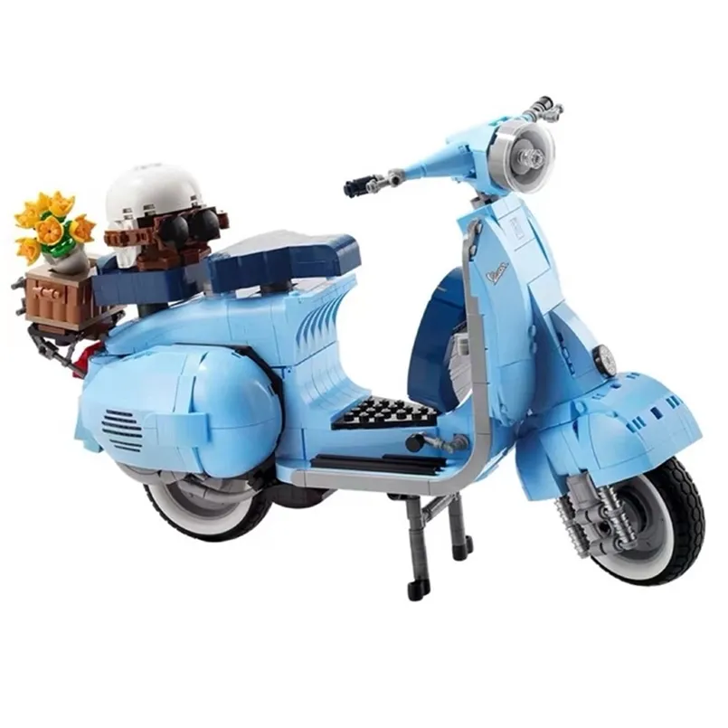 Roman Holida 125 MOC 10298 Famosa Città del Motociclo MOTO Blocchi di Costruzione Assemblati Mattoni Modello High Tech Giocattoli Per I Bambini Regalo 220715