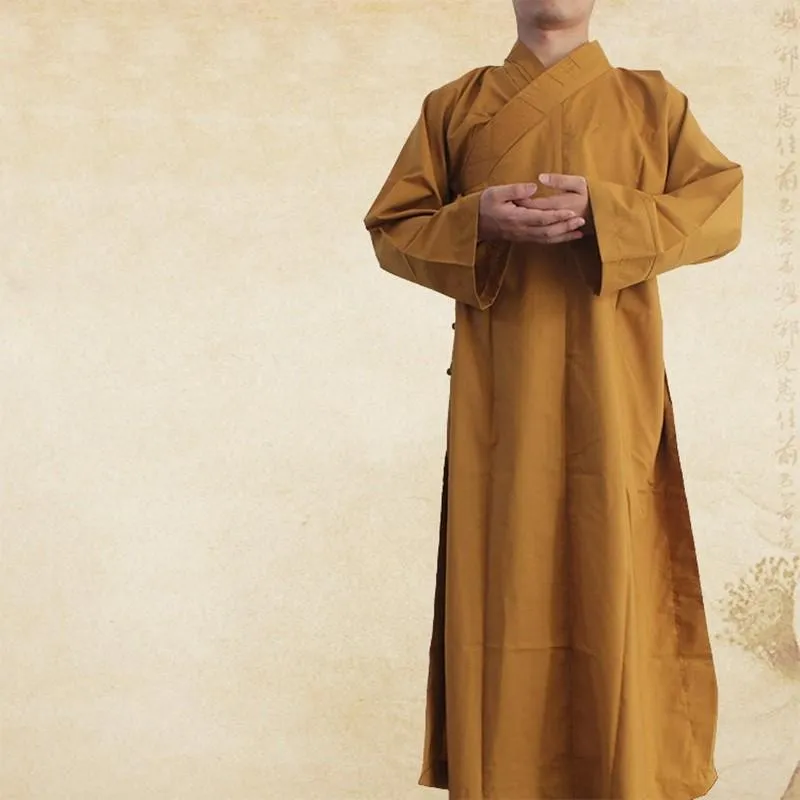 Vêtements ethniques Bouddhist Moine Robes Shaolin Uniforme chinois 007