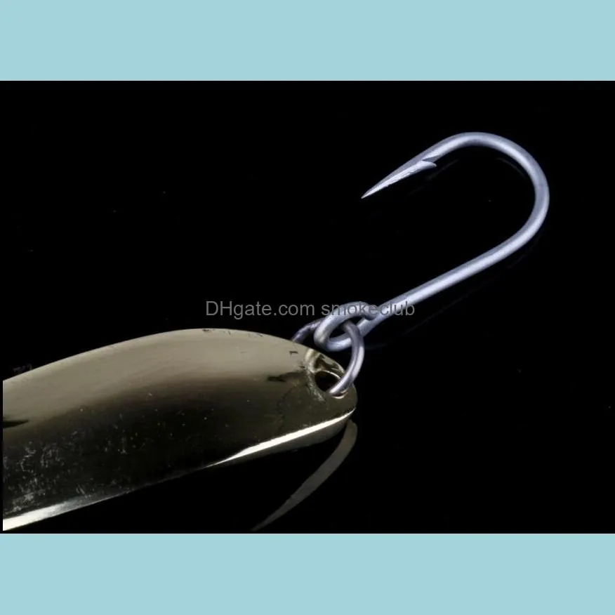 5PCS 11cm/84g 4.33in/2.96oz Gold reflector Spoons baits Single hook Big Spoon all-metal lure fishing bait Artificial High-quality!