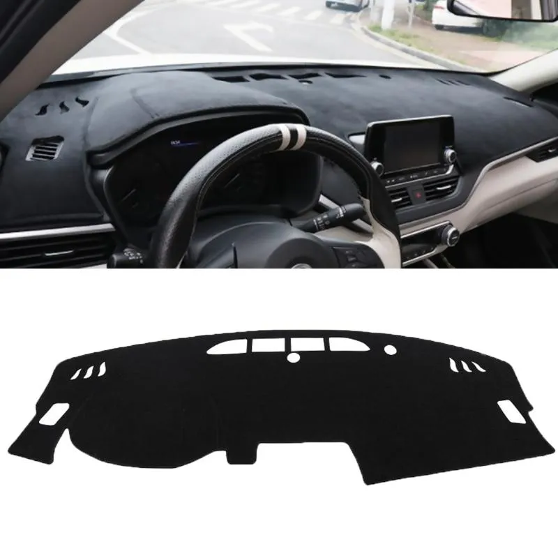 Autres accessoires d'intérieur Tissu de feutre noir Tableau de bord de voiture Dash Mat Cover Pad SunShade Tapis Fit pour Teana Altima 2022Autre AutreAutre