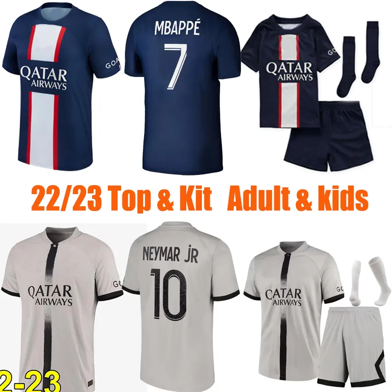 S Shirt Mbappe Soccer Jersey 22 23 Home Away Third # 30 Sergio Ramos Marquinhos Verratti Kimpembe Football Icardi Di Maria Draxler Mens Kids Adult Kids Top 2022 2023 2024