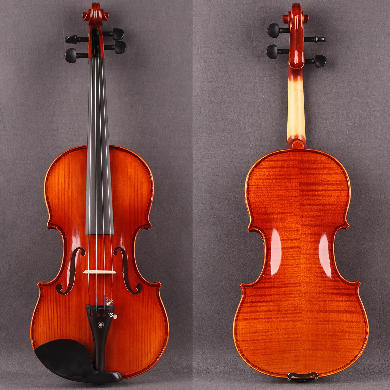 1/2 Violín Flameado Antiguo 4/4 Violín 3/4 Antiguo 1/4 Estuche y Arco Libre Hecho a Mano