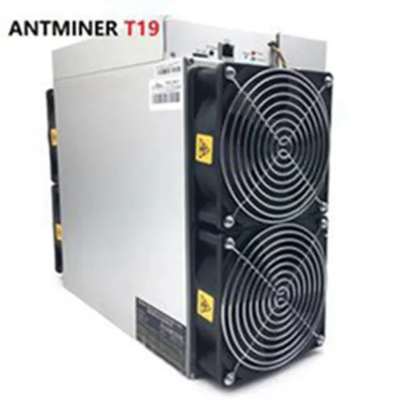 Bitmain Antminer T19 84th Mining Machine BTC SHA256 BTC Miner 3150W com fonte de alimentação