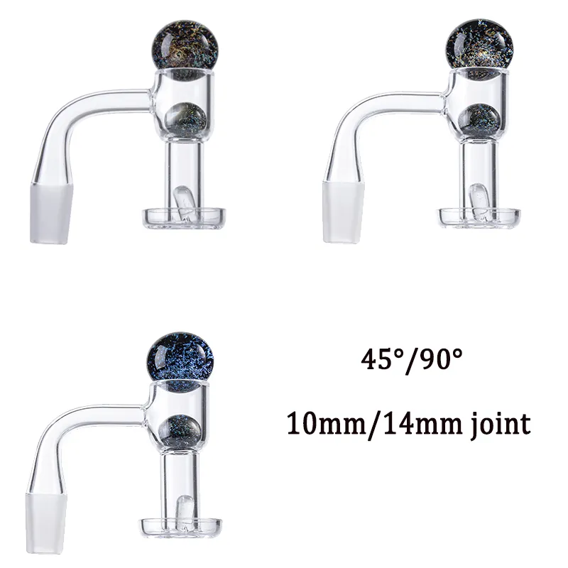 Quartz Banger Nagels van hoge kwaliteit Rookaccessoires 10 mm 14 mm mannelijk gewricht 20 mm od bongs knallers met glazen marmeren robijnpil voor de buikrigs