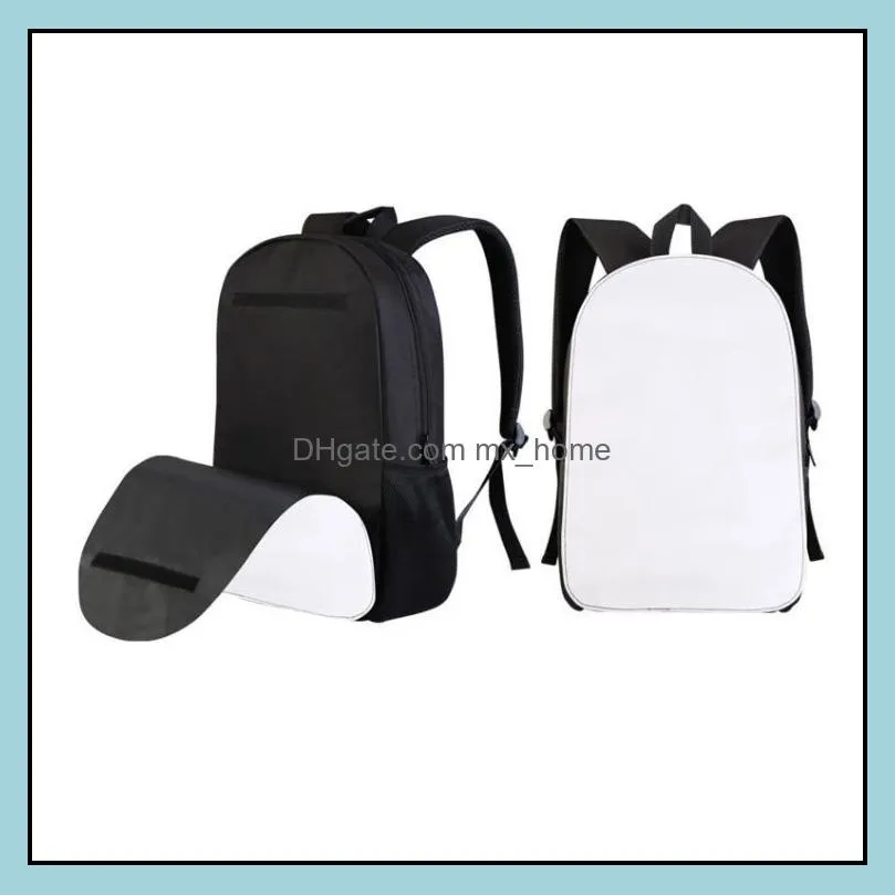 wholesale sublimation diy backpacks blank other office supplies heat transfer printing bag personal creative polyester school student bag