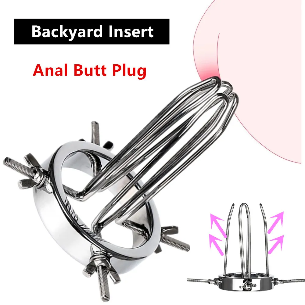 Rostfri metall anal extender vagina dilator bdsm leksaker rumpa plugg sexig för män kvinnor par vuxna yshop produkter verktyg