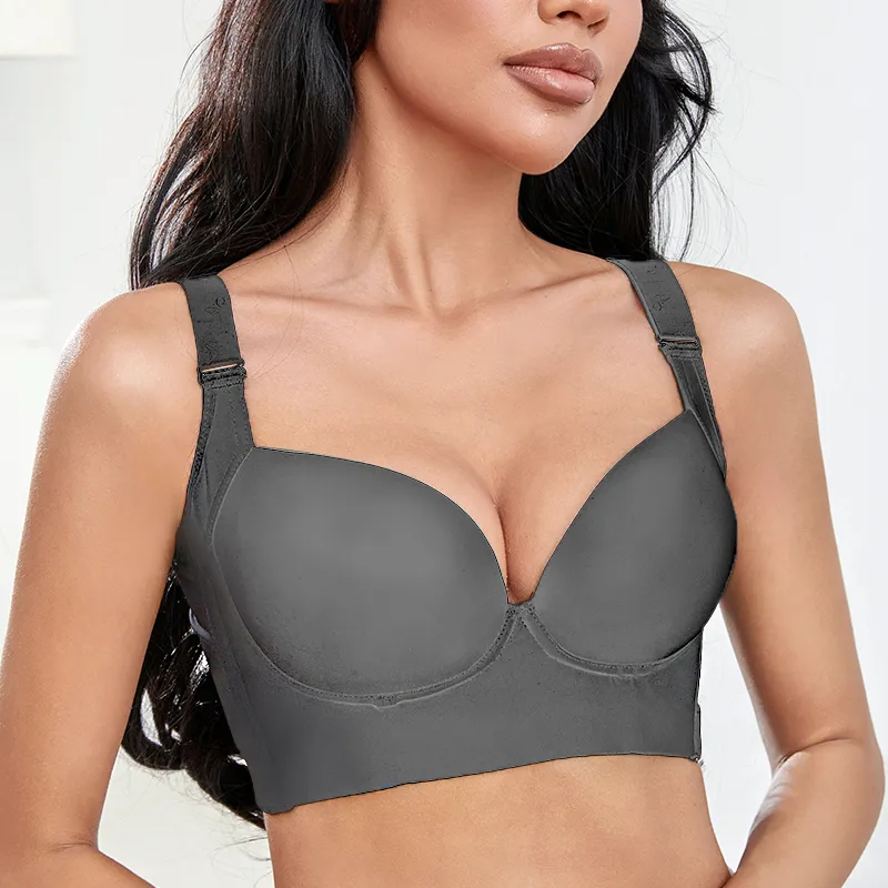 FallSweet Plus Size Deep Cup Push Up Bra With Full Back Coverage And Hide  Back Fat Bra And Underwear Shaper For Women 220712 From Lu02, $13.3