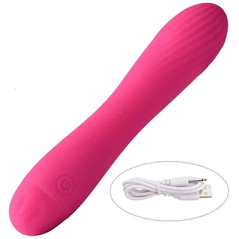 Sex leksak vibrator flickvänner 10 frekvens laddning elektrisk stimulering tråd av massager stång kvinnlig onani vuxen roliga produkter 5UVW
