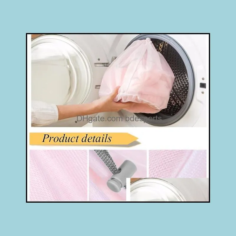 3pcs/set Mesh Laundry Bags Baskets For Bra underwear Clothes Lingerie House Cleaning Tool Washing Machine Accessories