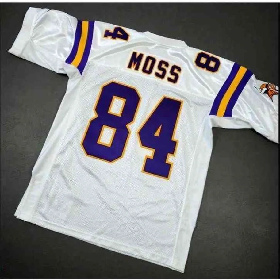 Uf Chen37 Custom Men Youth women Randy Moss M 2000 Football Jersey size s-4XL or custom any name or number jersey