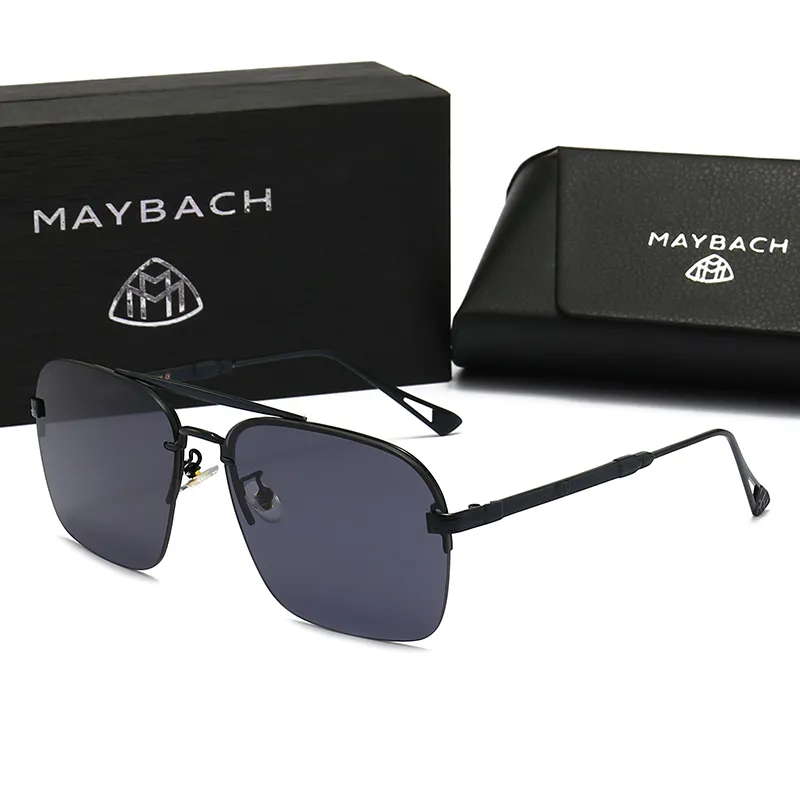 Designer Maybach Occhiali da sole Fashion Classic Plorizzati occhiali polarizzati UV400 Occhiali da sole quadrati grandi Lenti da 62 mm di alta qualità