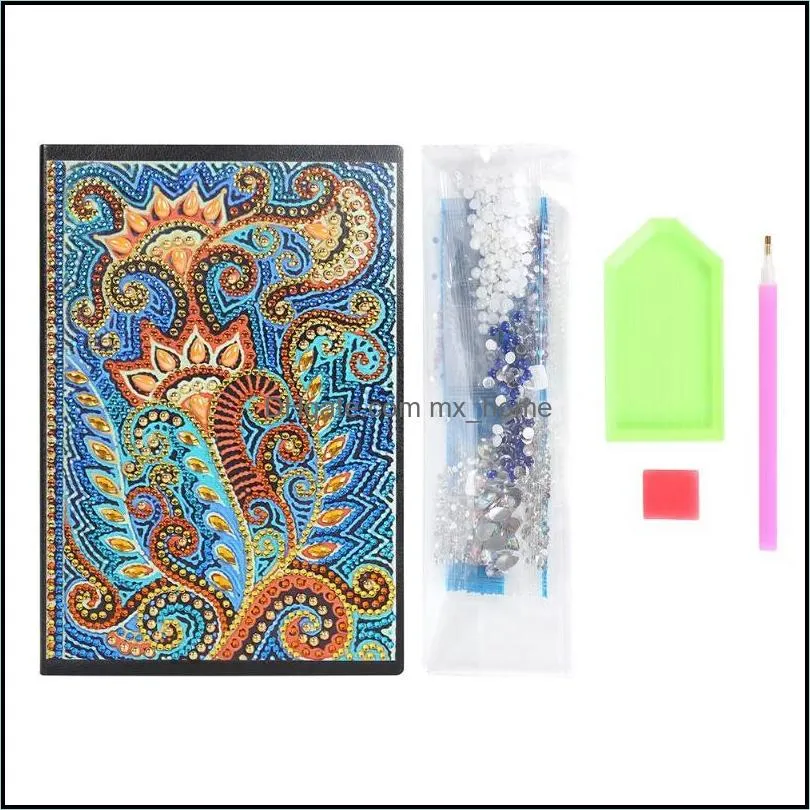 DIY Special Shaped Diamond Painting Notebook Diary Book 60 Pages A5 Notebook Embroidery Diamond Cross Stitch Note Book XMAS Gift