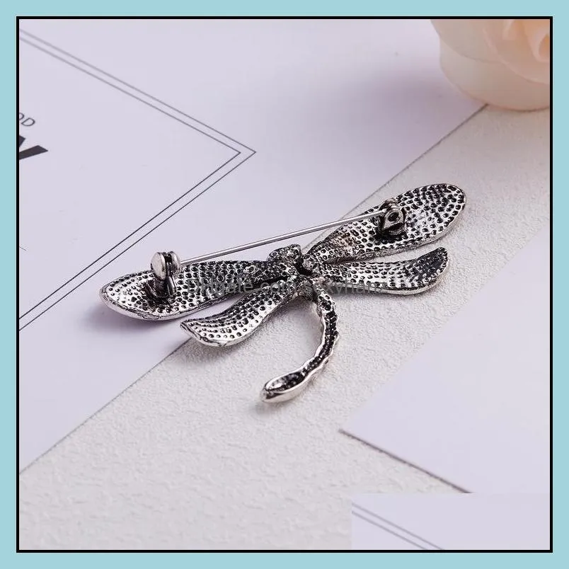 Dragonfly Brooches For Women Shell Insect Brooch Enamel Pins Gifts Female Male Lapel Pin Badge Jewelry