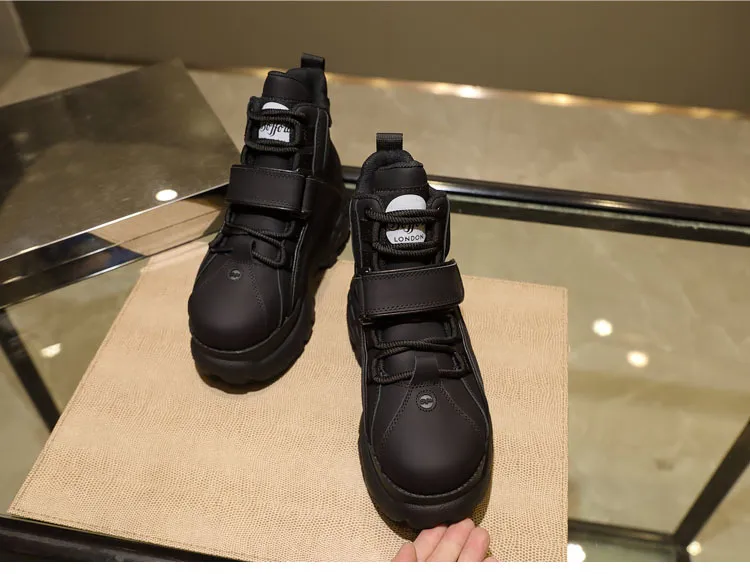 Zapatos de piel auténtica con plataforma para mujer, zapatillas informales  de imitación, de lujo, ST487 ST488 - AliExpress
