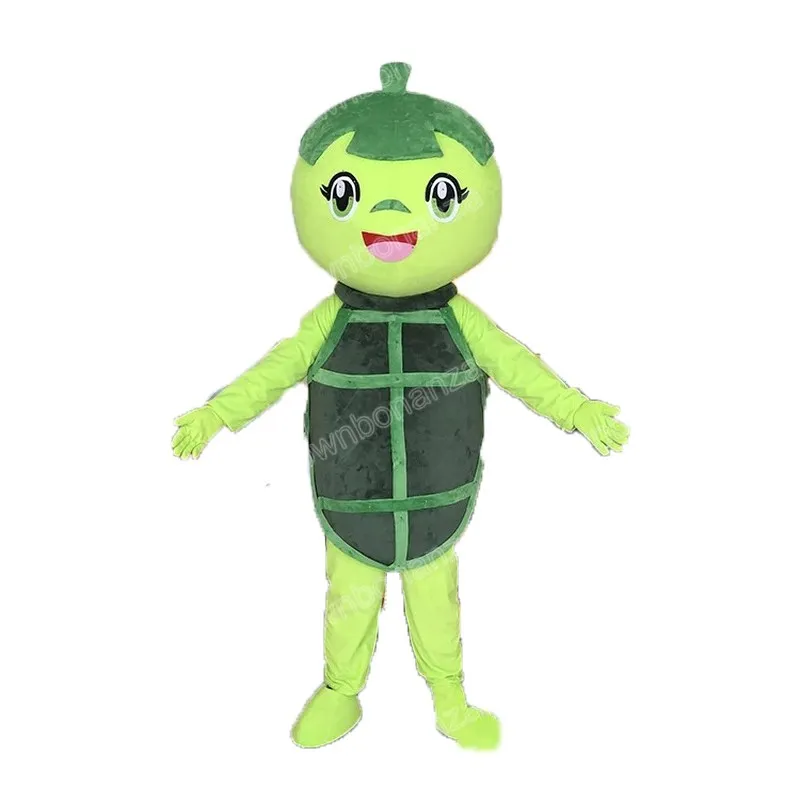 Halloween Green Turtle Mascot Costume Top Quality Cartoon Character Outfits Adults Size Christmas Carnival Birthday Party Outdoor Outfit