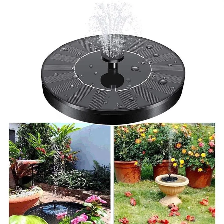 Mini Solar Water Pump Garden Decorations Power Panel Kit Fountain Pool Pond Waterfall 1.4W Outdoor Floating Home Decor3000273g