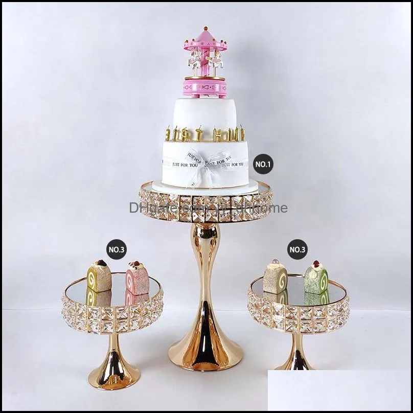 CAKE STANDCAKE DECORATING SUPPLIES CUPCAKE TOWER STAND WEDDING PLATES SET METAL Other Bakeware