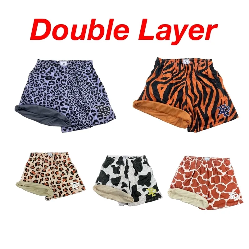 Inaka Double Mesh Shorts Animal Print Men Women Classic GYM With Inner Liner IP 220715