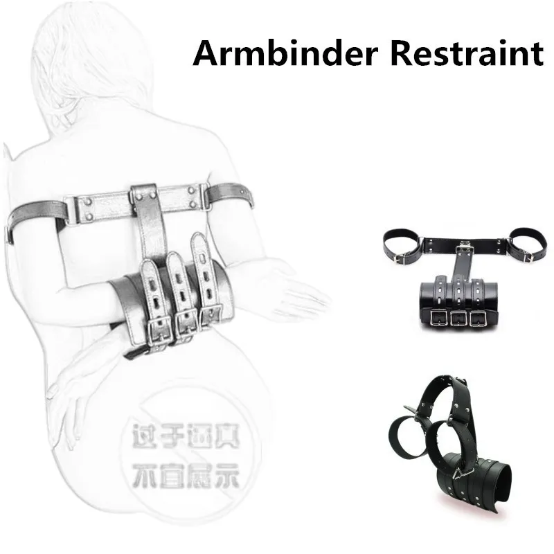 Armbinder Restraint Hands Bondage for Slave Arm Binder Cuff Retient les bras derrière les accessoires du dos