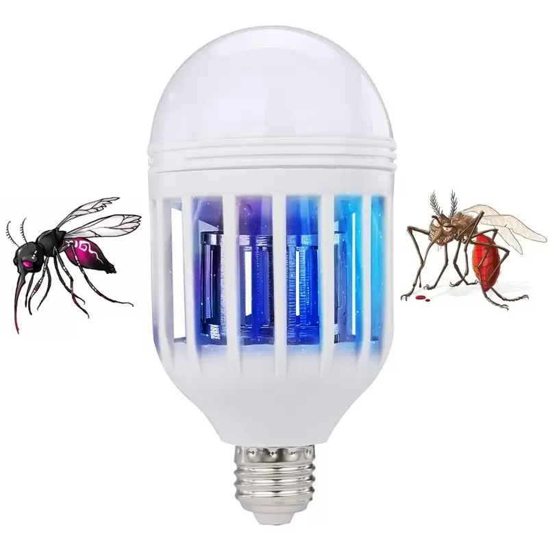 Edison2011mosquito killer lampada lampadina trappola elettrica luce indoor 2 modalità elettroniche bug anti insetto vespa a mosca a paral ale serra