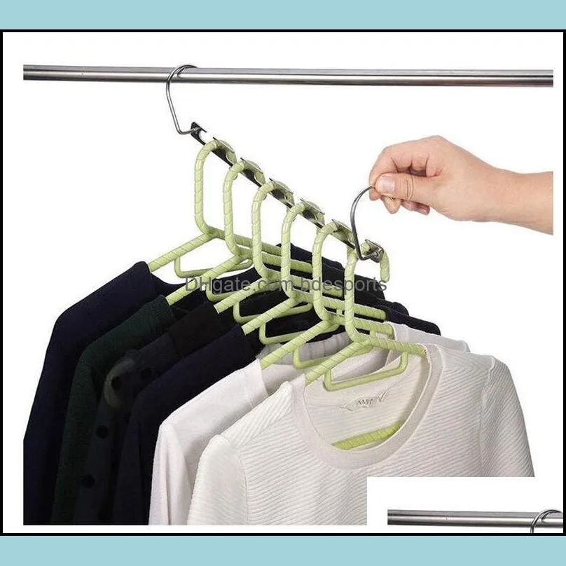 4PCS Magic Hangers Closet Space Saving Hangers Wardrobe Clothing Hanger Organizer Heavy Chrome Hangers Updated Hook