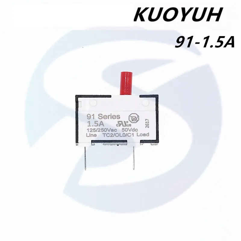 2pcs Kuoyuh 91 Serisi 1.5A Küçük Akım Aşırı Akış Anahtarı Motor Ölçer Koruması