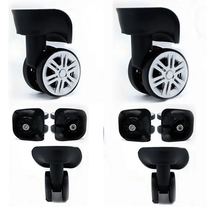 2024 Ruote Sostutive Bagagli Fai Da Te, Ruote Girevoli In Gomma Nera Valigie, Parti Del Carrello A Mano Riparazione Da 12,52 € | DHgate