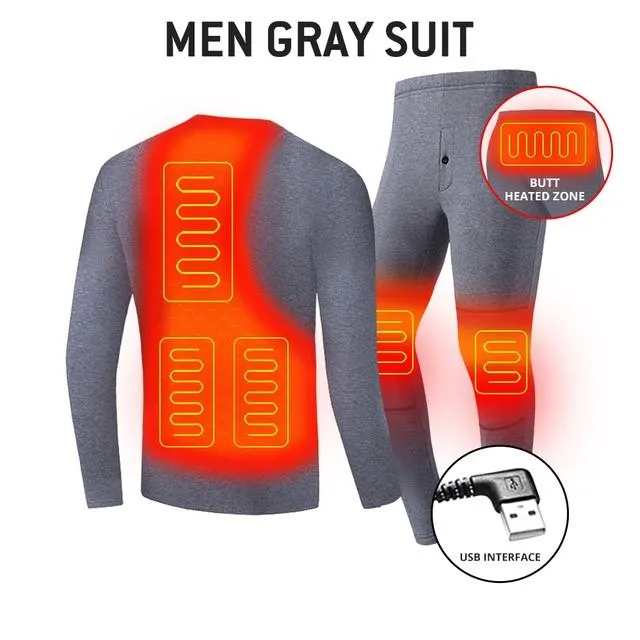 USB Electric Heating Mens Winter Tracksuit Set Fleece Long Johns And Self Heating  Heated Snow Pants For Hiking And Skiing From Ingridea, $53.92