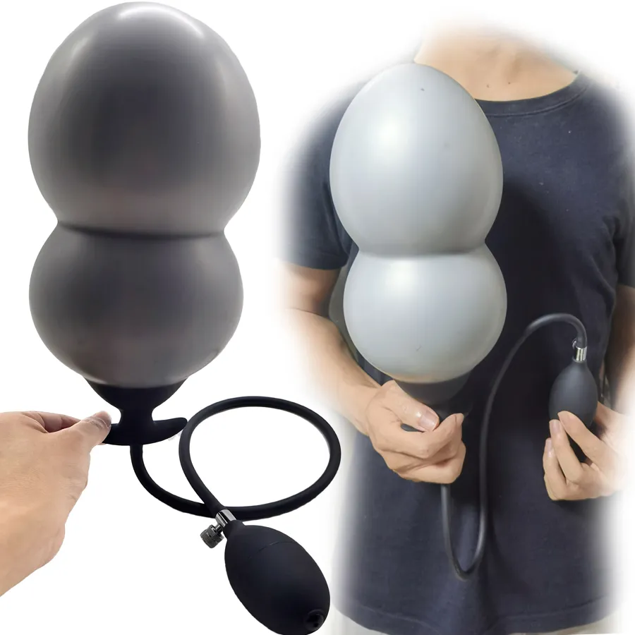 13cm Inflatable Super butt plug for Enhanced