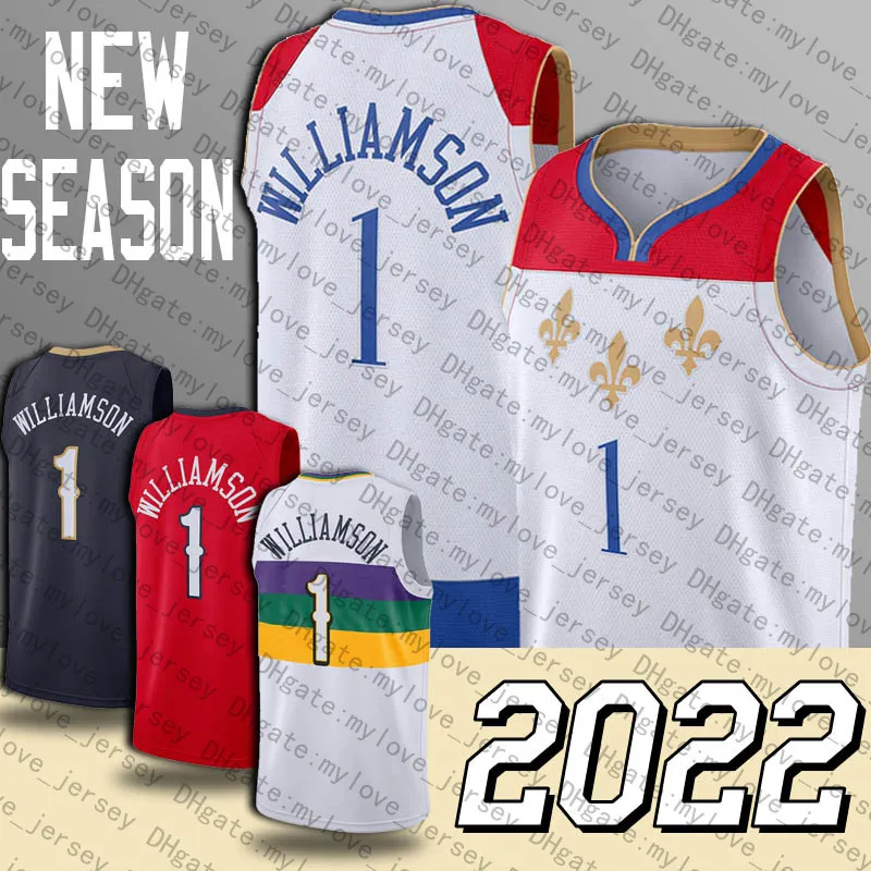 2021 Zion 1 Basketball Williamson Jerseys Lamelo Lonzo Ball New New Jersey City 75th Anniversary
