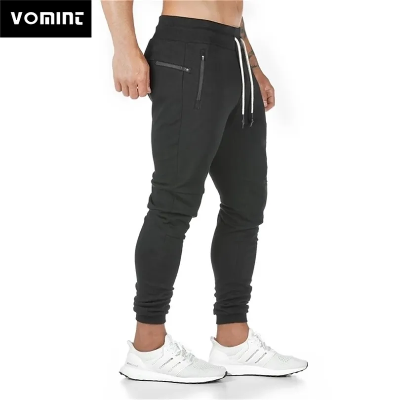 vomint New Sports Jogger Pants Mens Skinny Sweatpants Cotton Cotton Sportsbreal Prouts Male Gym Gym Fitness Prading Track Pants 201118