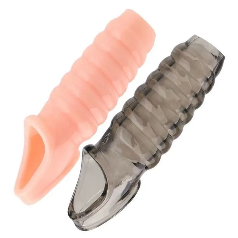 Yeniden kullanılabilir penis manşonu esnek glans büyütücü genişletici gecikme boşalma horoz yüzüğü yetişkinler için seksi oyuncaklar güzellik öğeleri