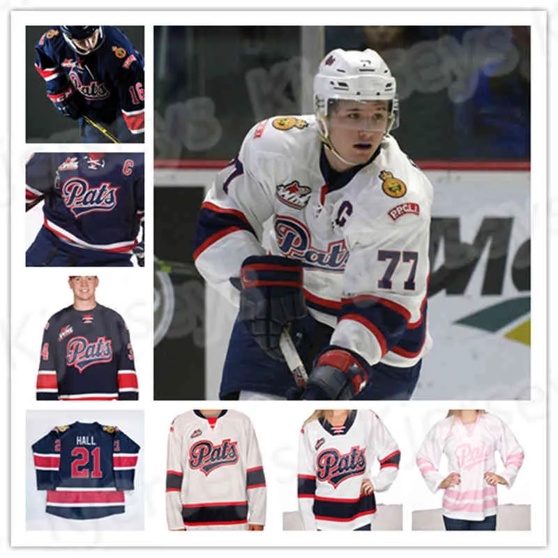 Thr Custom Regina Pats Hockey Jersey Connor Bedard Carter Massier Zack Smith Cole Carrier Chorney Sloan Stanick Colby Wotton Jakob Brook Logan