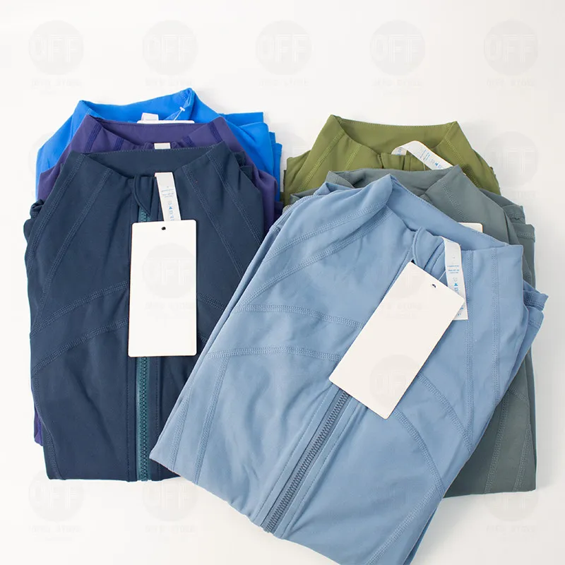 2022 Yoga Giyim Ceketler Hoodie Tişörtü Bayan Tasarımcılar Spor Hoody Ceket Mont Çift Taraflı Zımpara Fitness Chothing Hoodies Uzun Kollu Giysi
