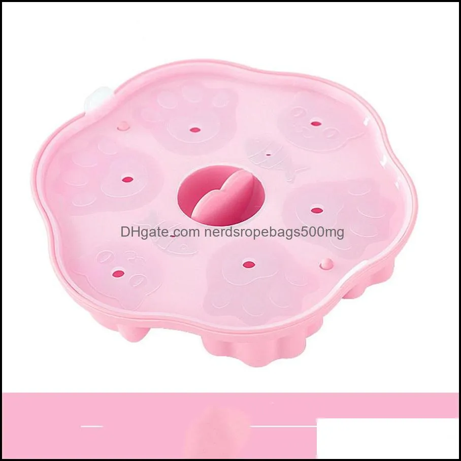 Baking Moulds Food grade baby silicone steamed cake mold rice cake jelly pudding supplement tool cat claw with lid