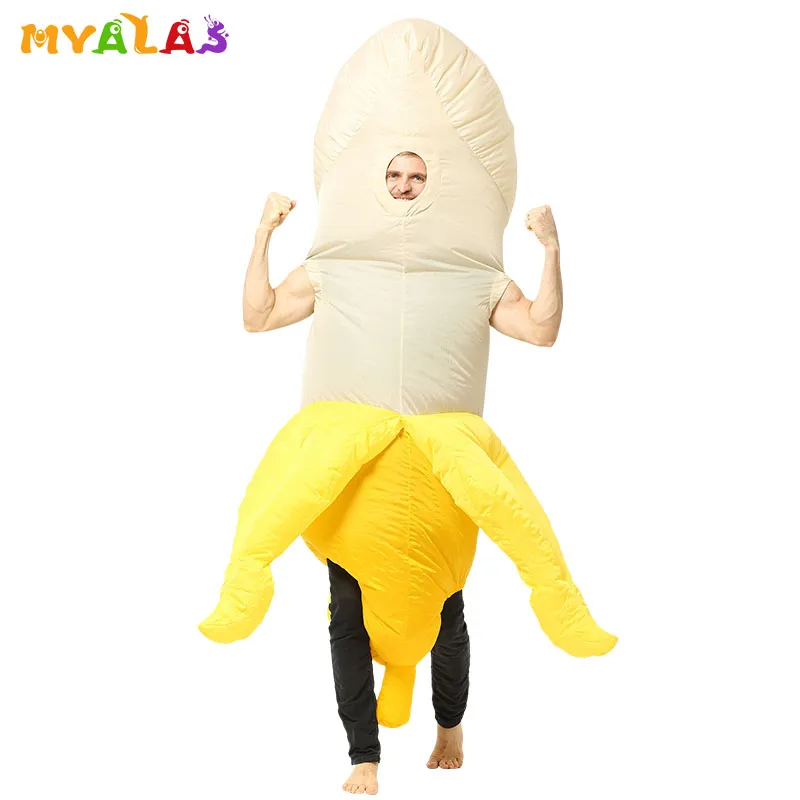 Disfraz de muñeca de mascota Disfraz de pene Willy inflable sexy Disfraces Divertido Dick Inflable Fiesta extraña Disfraz de Halloween para adultos para hombres Mujeres J