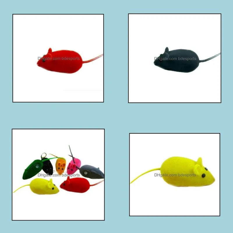 New Fun Sound Chew Toy False Mouse Rat Pet Cat Kitten Dog Puppy Playing Squeaky