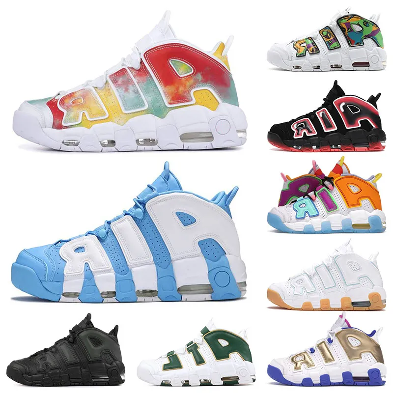 Designer Uptempos Scottie Pippen Herren Damen Basketballschuhe Island Green Black Atlanta Peace Love Gym Rot Weiß Aqua Gum Dark Stucco Trainer Sport Sneakers