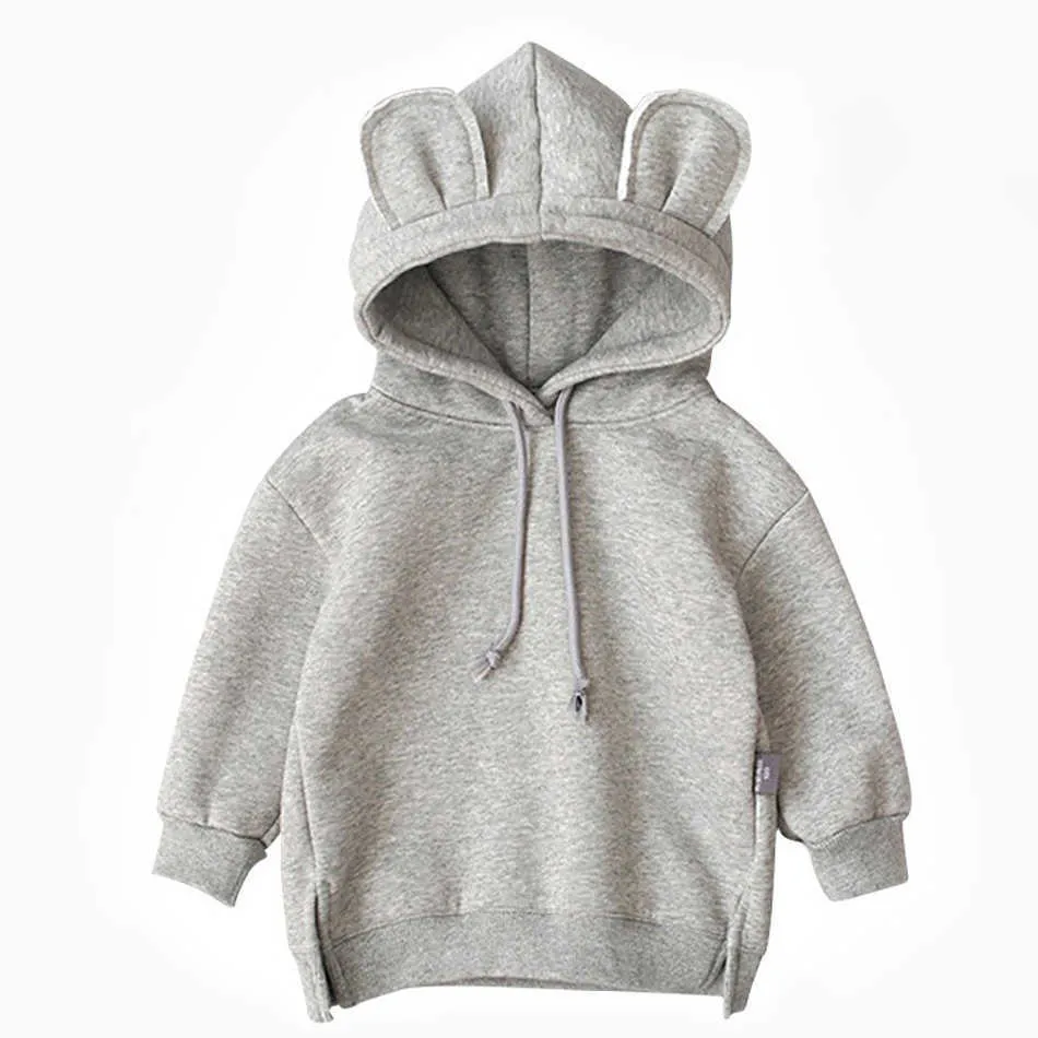 Hoodie Neu Pink/Grau/Gelb/Grün/Burgund Für Kinder Herbst Winter Warm Pullover Mode Jungen Und Mädchen Kostüm