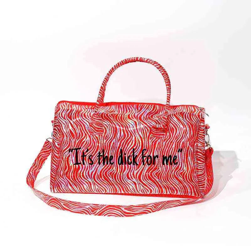 Clear Pvc Hologram Laser Ladies Handbag Whole Spend The Night Hoe