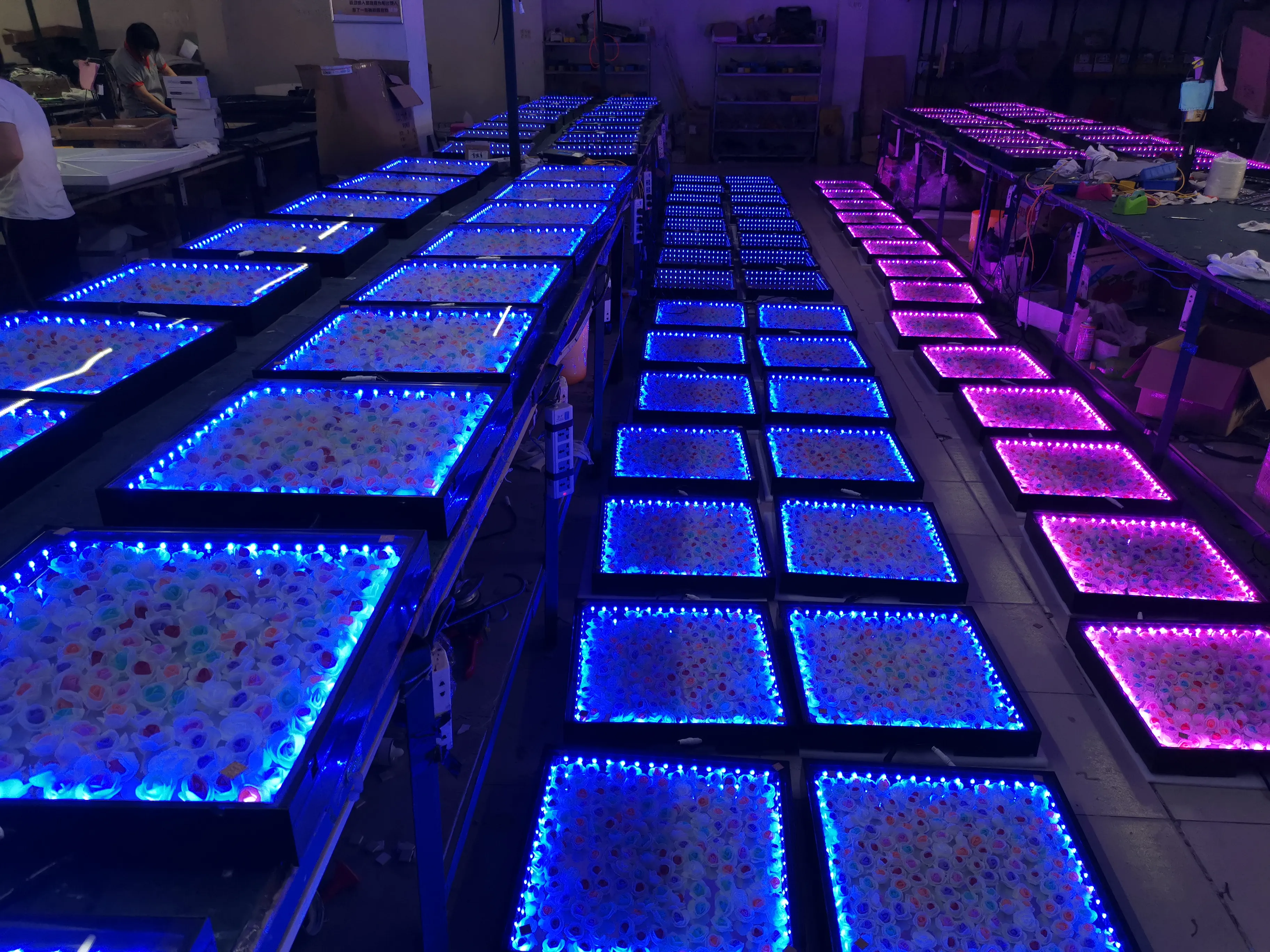 Flower Themed 16x16 Led Dance Floor For Weddings And Stage Performances Wholesale From