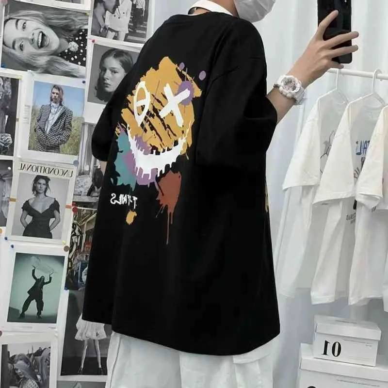 超特価 メンズtシャツアメリカンハイストリート半袖メンズ夏のファッションブランド緩い服汎用tシャツデザインニッチトレンド9dqm 空間系 Apparel Men S Clothing Viajealasostenibilidad Org