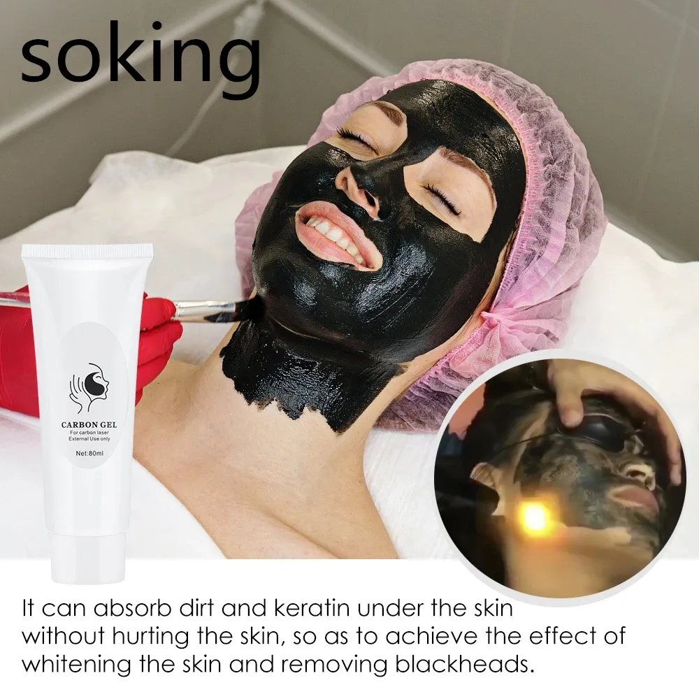 Neuankömmling Zubehörteile Produkt Soft Carbon Peel Cream Gel Fabrikpreis Private Label Laser Gesichtslasermaschine Black Doll Hautverjüngung