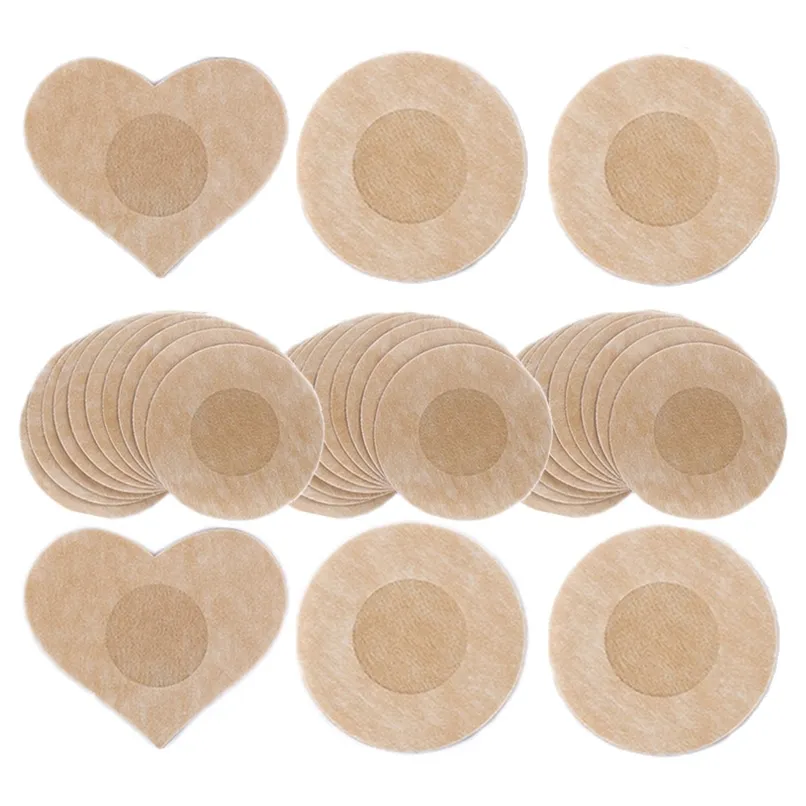 Nipple Pasties Nipple Covers Femmes Pétales de poitrine adhésifs Tampons jetables Femme Autocollants pour mamelons sur la poitrine 10 / 50Pcs 220514